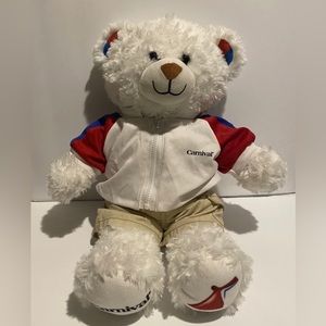 Build A Bear Plush White 16" Bear Stuffed Carnival Cruise Ship BABW